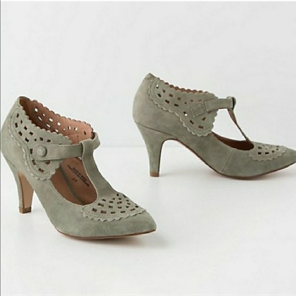 Lucky Penny Suede Cutout Heels - Picture 5 of 5